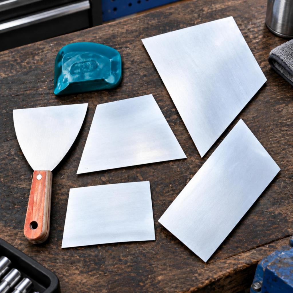 6 Pieces Flat Blade Plastic Putty Flexible for Renovation Projects