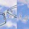 5/8 Stück Transparente Erwachsene Integrierte U-förmige Brillen Nasenpads Universelle Silikon Anti-Rutsch Brillen Nasenstegband Ersatz