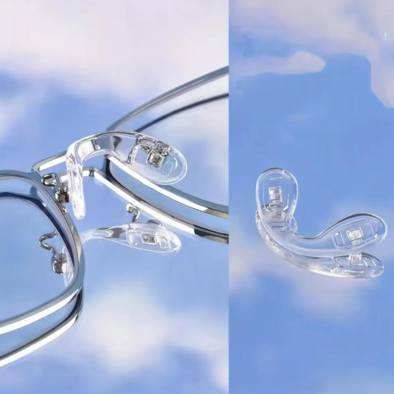 5/8 Stück Transparente Erwachsene Integrierte U-förmige Brillen Nasenpads Universelle Silikon Anti-Rutsch Brillen Nasenstegband Ersatz