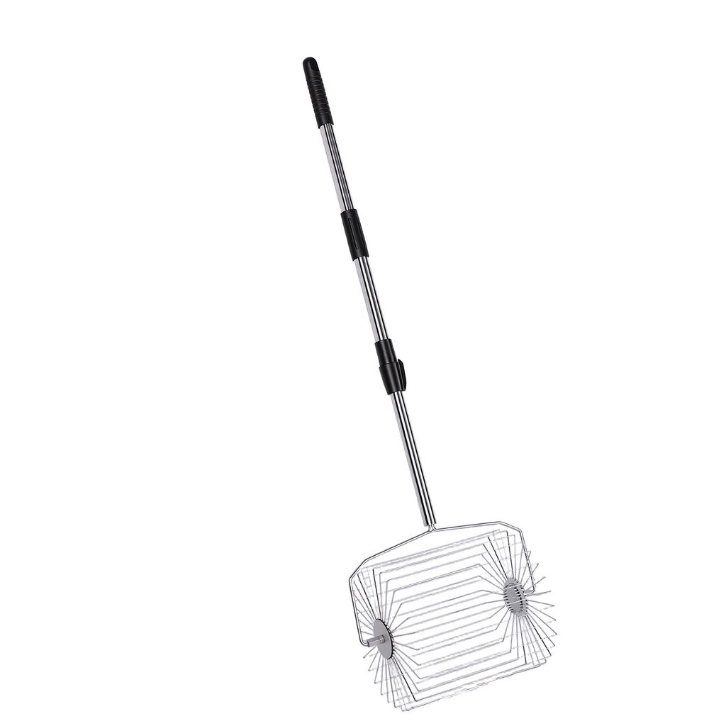 Tennis Ball Picker Stainless Steel Roller Ball Picking Tool Garden Fruit Collector Large Capacity