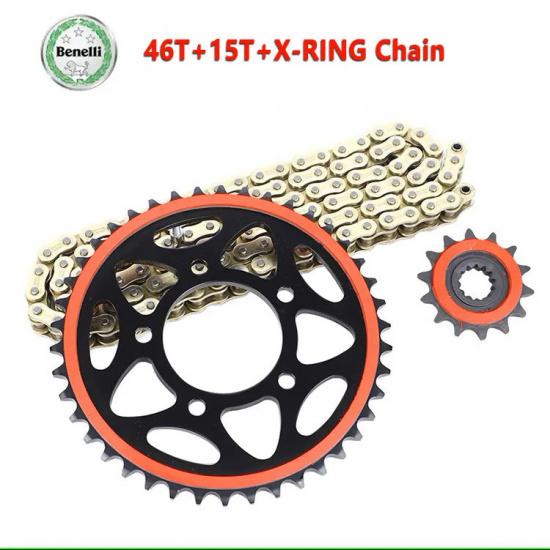 Silent Durable Chain SPROCKET KIT Chain Wheel Kit for Benelli TNT300 BN302 TORNADO Keeway RKX 300 STELS BN TNT 300 302 302S 502C