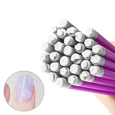 1Pcs Nail Art Stamp Pen Diy Floral Butterfly Nail Graffiti Nail Dotting Tools Polishing Painting Drawing Manicure Tools