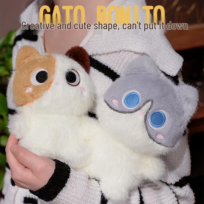 Cute Kitten Plush Toy - Comfort Doll for Girls and Desk Companion