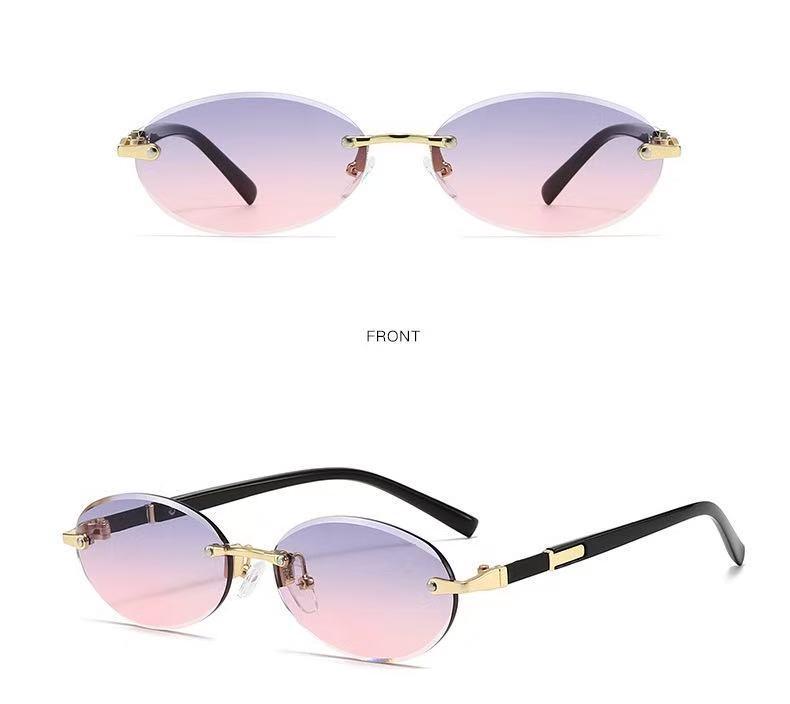 

Металлические солнцезащитные очки с овальной ретро-оправой: Европейские и американские тенденции