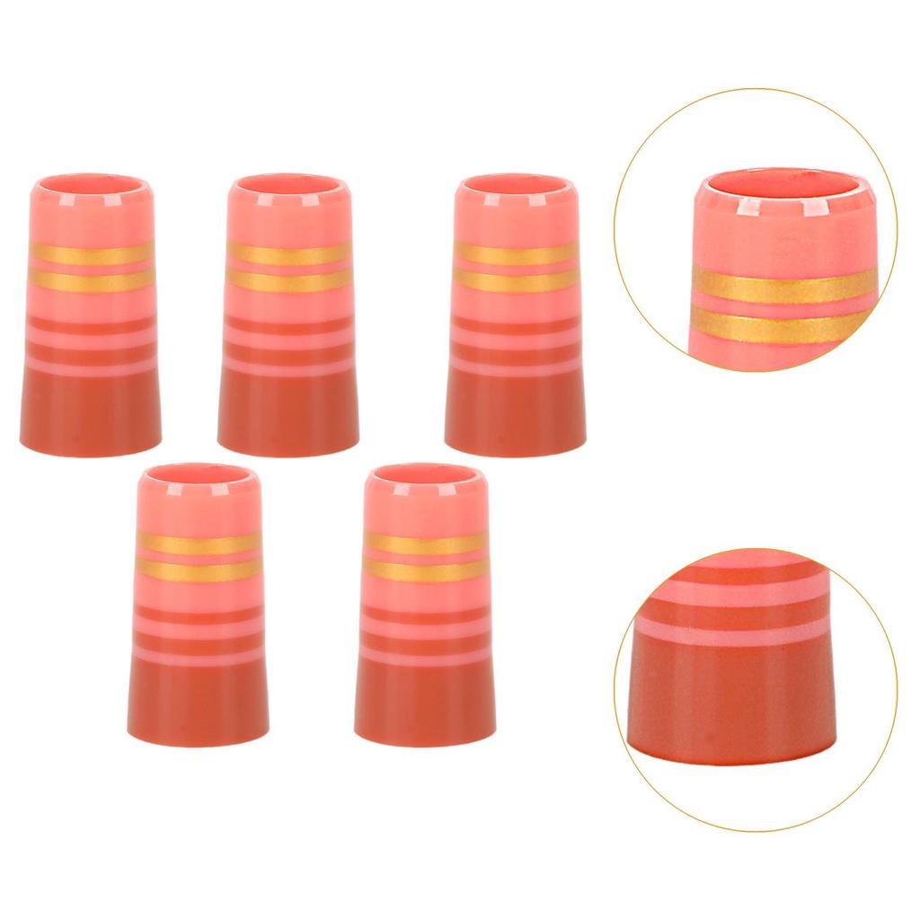 5x Golf Sleeve Ferrules for Taper Tip Iron Wedge Golf Accessories Cover Fit 0.370'' Parallel Shaft Supplies Golf Ferrules