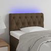 VidaXL Tête de Lit à LED Meuble de Chambre à Coucher Accessoire de Lit Simple Tête de Cadre de Lit Intérieur Marron Foncé 3121925