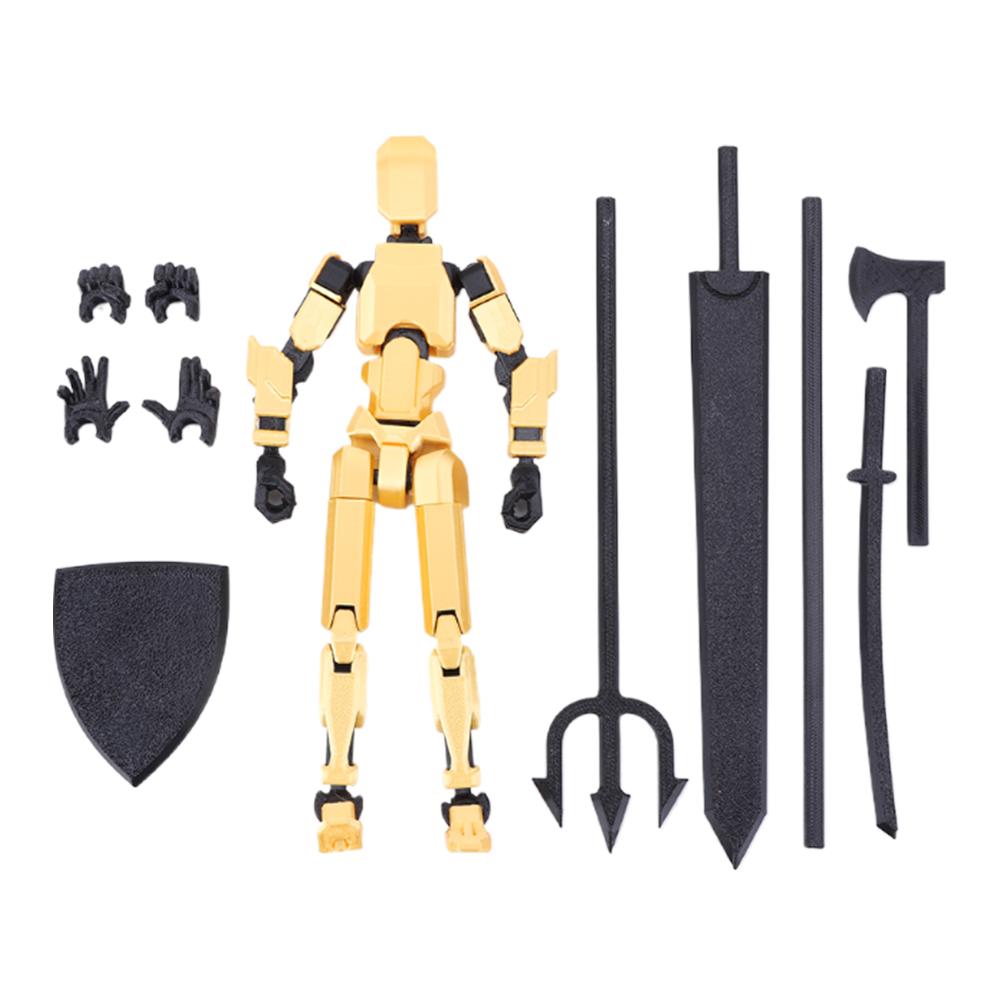 3D Printed Mannequin Toy 20cm Multi-Jointed Robot Multi-Articular Action Figures Full Body Activity Robot for Kids Adults