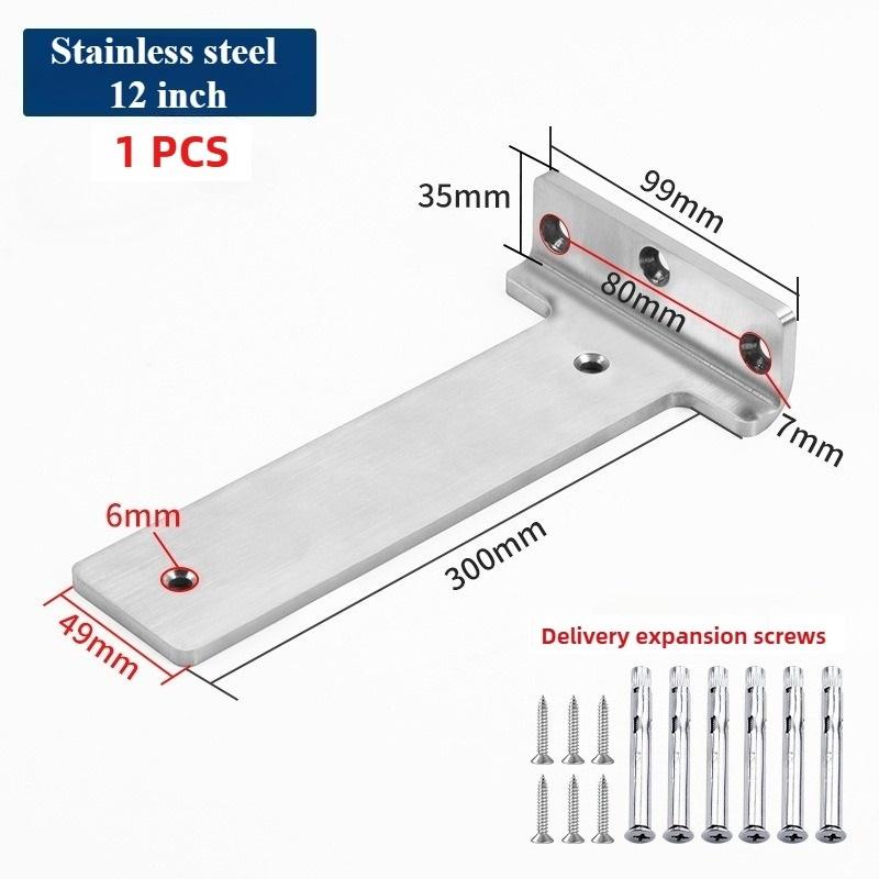 1 PCS 200kg Bearing Capacity Suspended Tripod Brackets Wall Shelf Support Hidden Wall Fixed Partition Storage Rack Shelves