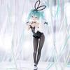 28cm Hatsune Miku Bunny Girl In Stockings Two Kinds Figure Model Statue Boys Collection Desktop Decoration Toys Xmas Gifts