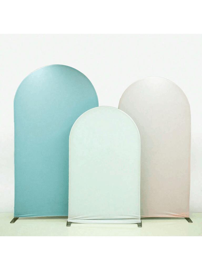 Hochzeitsbogenbezug Hintergrundstoff für Spandex-Passform Bogenständerbezug Chiara Bogenrahmenbezüge für Geburtstags-Babyparty-Dekor