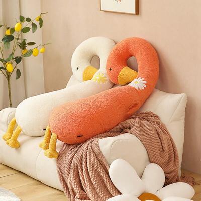 100cm Υπέροχο Πολυλειτουργικό Μαξιλάρι Λαιμού Πάπιας Θερμάστρα Χεριών Κούκλες Χαριτωμένο Ζωάκι Μακρύ Μαξιλάρι Γεμιστό Μαλακό Για Κορίτσια Ενήλικες Δώρα