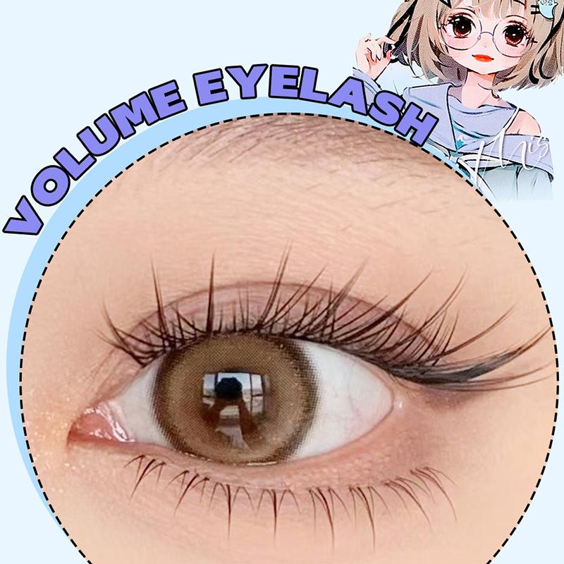 Fox Series Large Capacity Eyelash Book Manga False Eyelashes Natural Long Curled Thin Fluffy Stem Segmented False Eyelashes