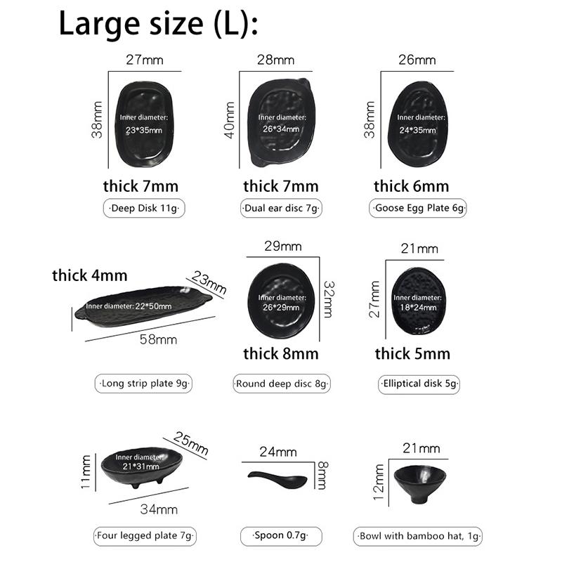 Dollhouse Miniture Bowl Plate Chopstick Tray Kit Doll Home Simulation Kitchen Tableware Decoration Pretend Play Toys