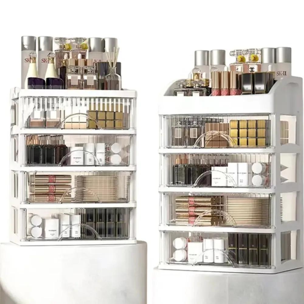 Multi-layer Storage Box Desktop Storage Drawer Hair Decor Cabinet Cosmetics Jewelry Stationery Organizers Makeup Storage