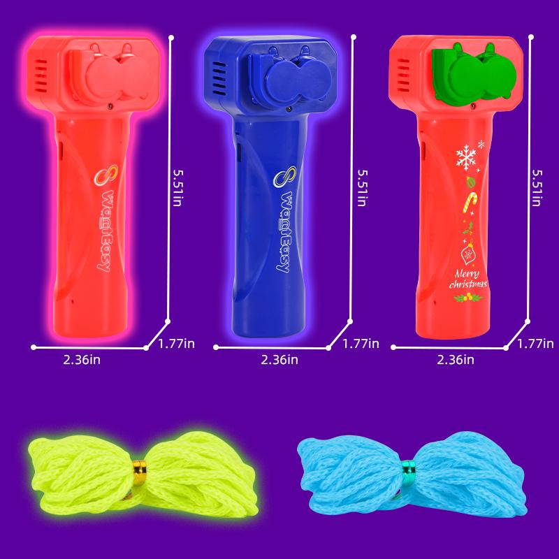 Schnur Seil Leuchtet im Dunkeln Schnur Seilwerfer Leuchtend Tragbar Handheld Schnur Stressabbau Spielzeug Für Kinder Partygeschenk Fidget