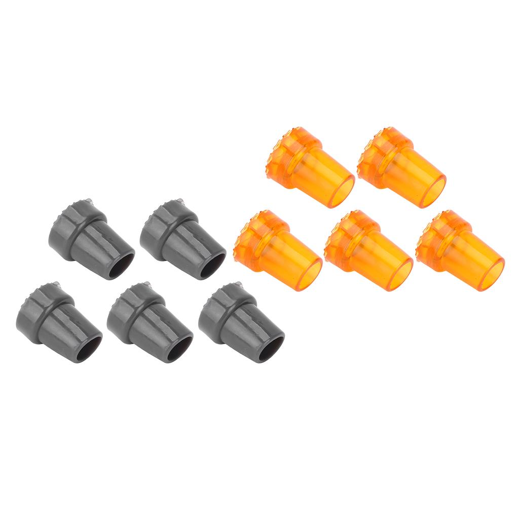5PCS 22mm Single Angle Cane Tips Imitation Tire Texture Preservative Nonslip Rubber Translucent 7/8i