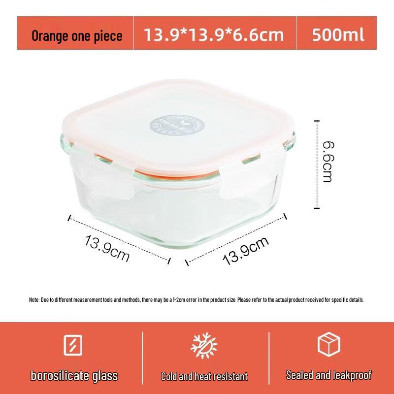 

Chahua Microwave-Safe Glass Lunch Box
