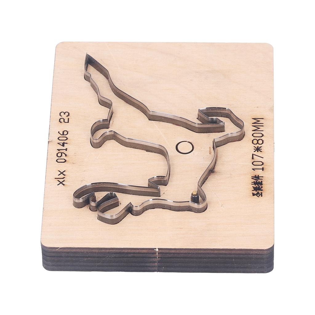 Stanzform mit Holzsockel, Weihnachts-Hirsch-Muster, Leder-Stanzschneider für Heimwerkerarbeiten