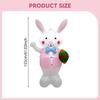 Easter Inflatable Bunny Outdoor Decor Photo Prop for Party Courtyard Outside