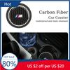 Nouveau 2 PCS Porte-gobelet intérieur de voiture Tapis pour tasse d'eau Tapis étanche Pour M Performance Série 1 2 3 4 5 7 X2 X3 X4 X5 X6 X7 M2 M3