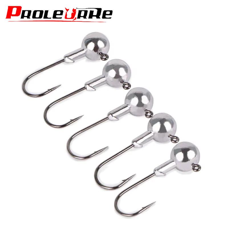 Original Jig Head Hook with T-tail and Curly Tail Soft Micro Lures 3.5g
