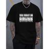 European Sizes 1pc Men's Printed T-Shirt-Comfortable and Stylish Street-wear Round Neck T-shirt, Ideal for Everyday and Outdoor Wear