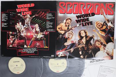 LP Record SCORPIONS  World Wide Live EMS67178 EMI 1985 Japan Metal Used