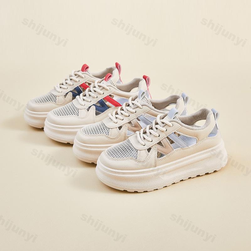 Fashion Women's Sports Sandals Summer Autumn Comfortable Platform Outdoor Casual Shoes Fashion Mesh Breathable Lace Up Female Zapatillas