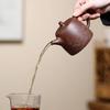Yixing Zisha Teapot: Handmade, Engraved Han Duo Design with Original Ore Bottom Slot - Clear Tea Set.