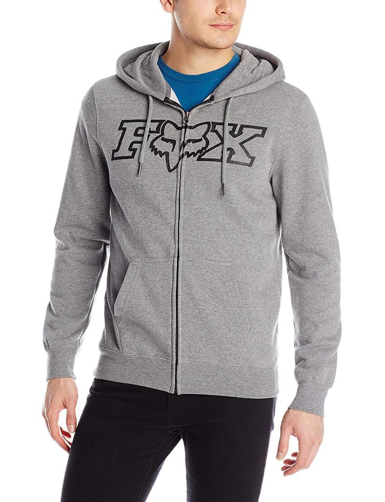 Fox Mens Standard Fit Legacy Logo Zip Hooded Sweatshirt
