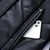 Woman Leather Jacket Winter Long Parkas Hooded Elegant Thick Warm Female Faux Sheepskin Coats