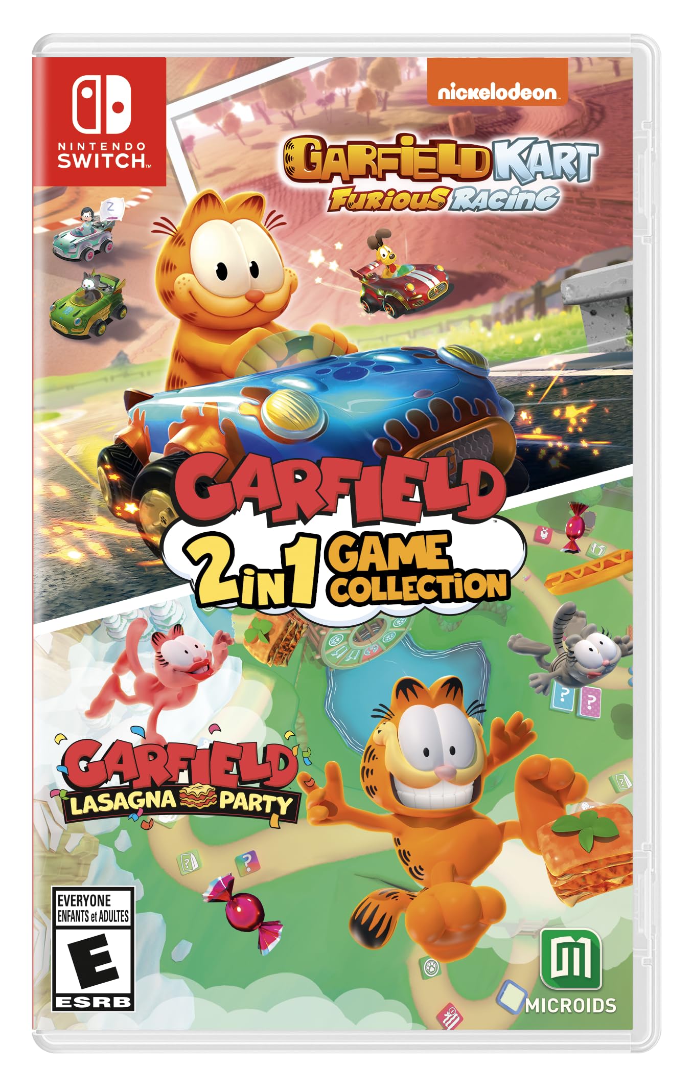 

Garfield Game Garfield Kart Furious Racing And Garfield Lasagna Party North Switch 2-In-1 Collection (Import version America) –
