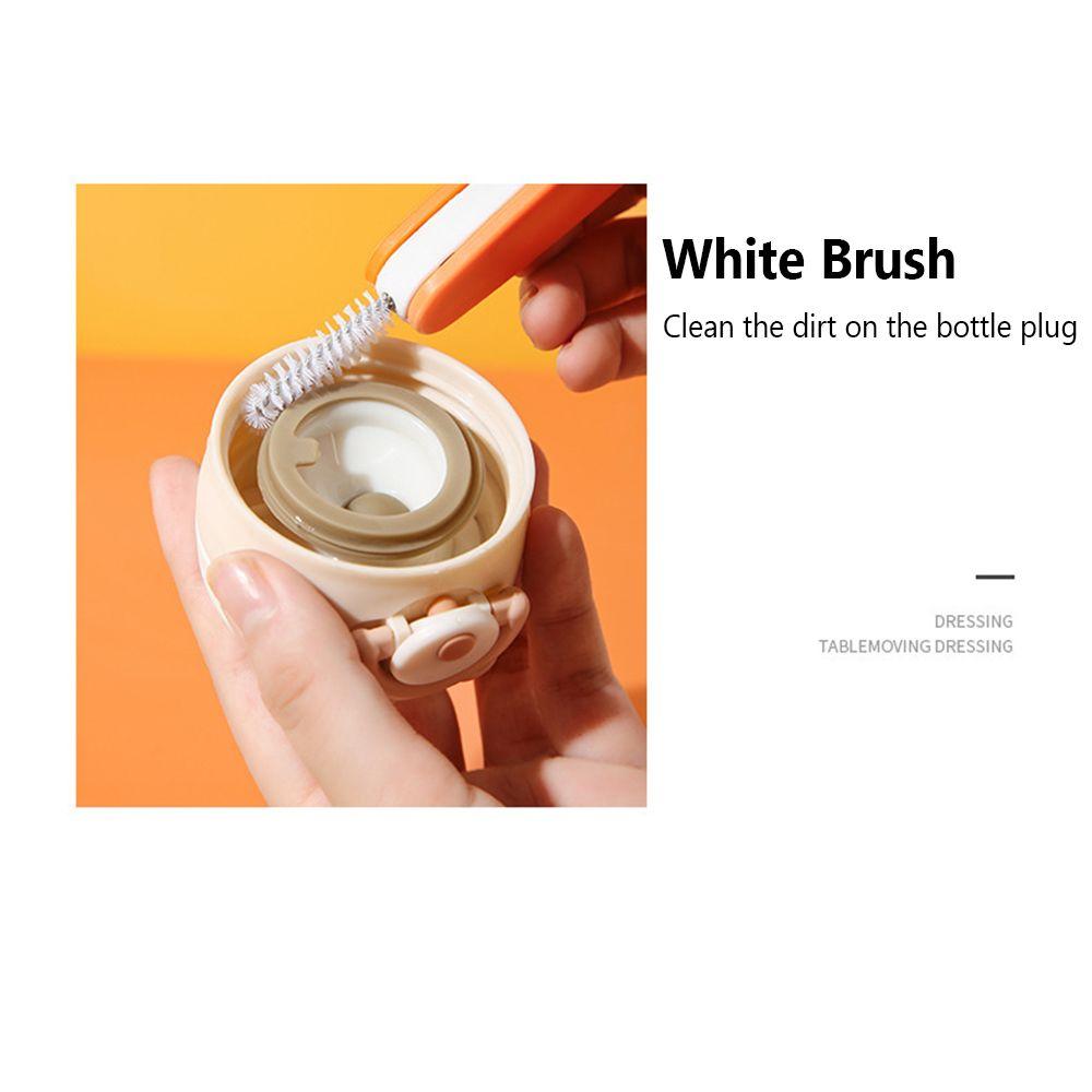 Dust Removal Cleaning Tool Lunch Box Lid Cleaning Brush Rubber Ring Milk Bottle Cleaner Cup Cover