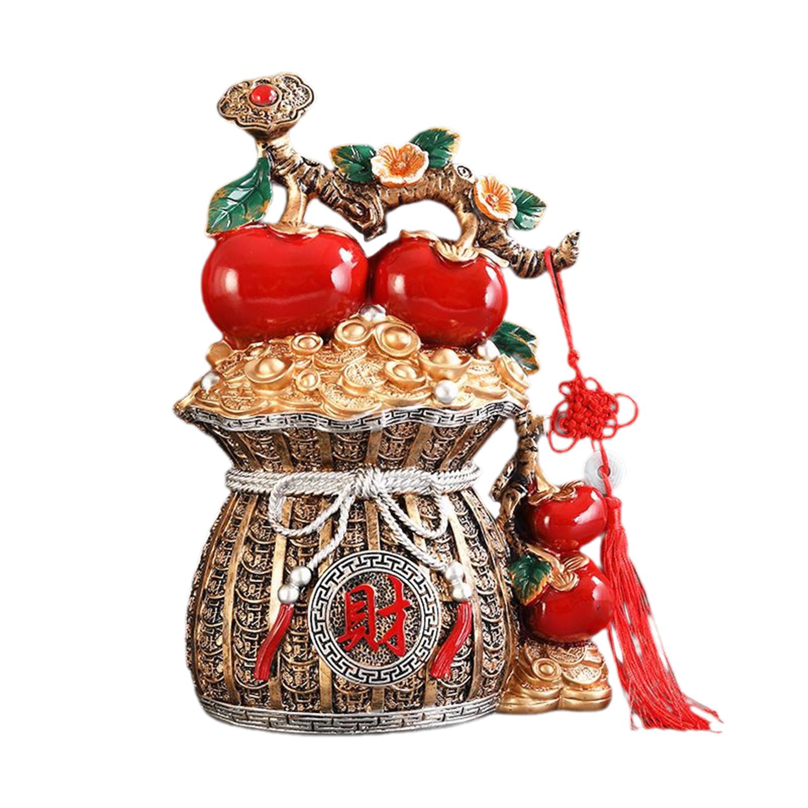 

Фэн-шуй Декор Статуэтка Коллекционная Декоративная Смола Настольный Орнамент для Входного Стола Центральная Полка Камин Гостиная красный