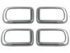 BRIGHTZ Mira Gino Chrome Inner Front Door Handle Set with and L700S/L710S Covers, Plated, 4-Piece [INS-DHC-034-4PC] (Compatible L700, 700, L710, 710)