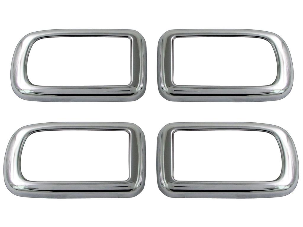 BRIGHTZ Mira Gino Chrome Inner Front Door Handle Set with and L700S/L710S Covers, Plated, 4-Piece [INS-DHC-034-4PC] (Compatible L700, 700, L710, 710)