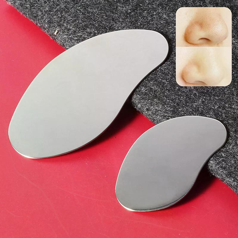 Strumenti di Bellezza Pulizia Pori Capelli Acne Raschietto Acciaio Inossidabile Punti Neri Paletta Viso Rassodare Pelle Massaggio Guasha Cura della Pelle