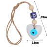 Evil Eye Heart Hand Woven Rope Wall Hanging Fashion Car Key Ring Decorated Living Room Wall Hanging Car Accessories
