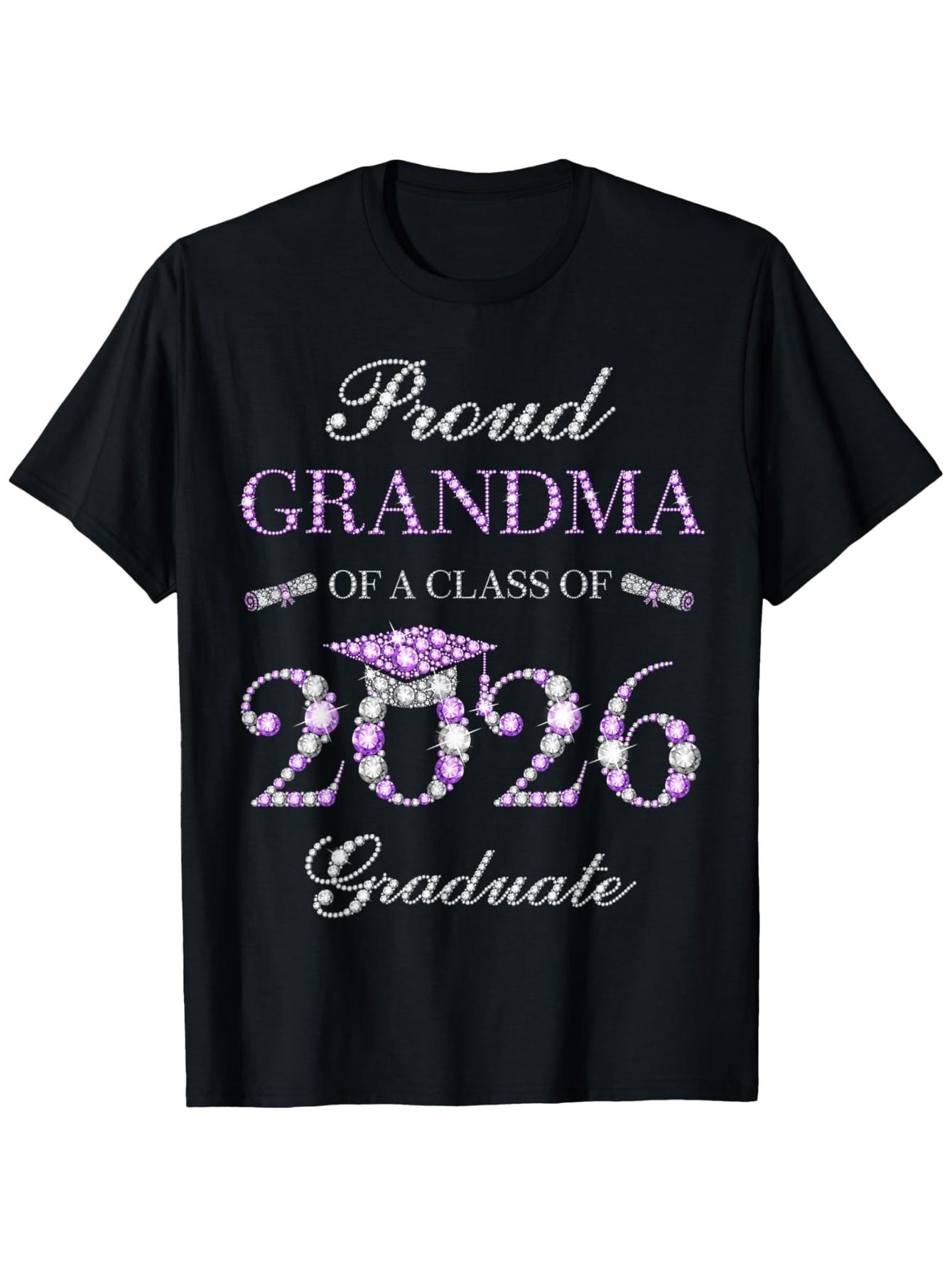 Proud Grandma of A Class of 2026 Graduate T-Shirt S