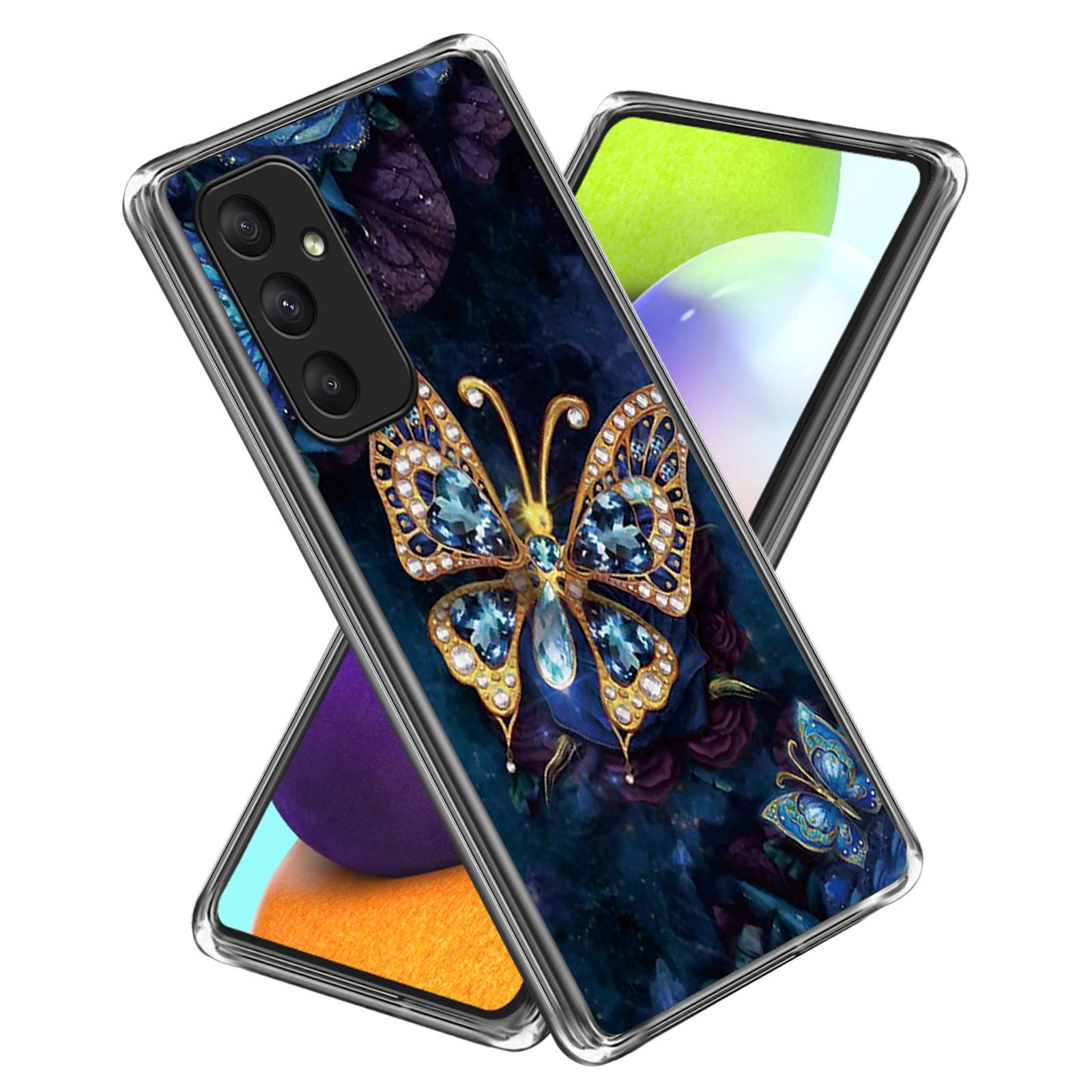 

For Samsung Galaxy A05s 4G Phone Case Pattern Slim Design Protective Soft TPU Cover Jewelry Butterfly