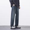 JYL Thick Wide Straight Jeans Men's Retro Simple Universal Men's Pants