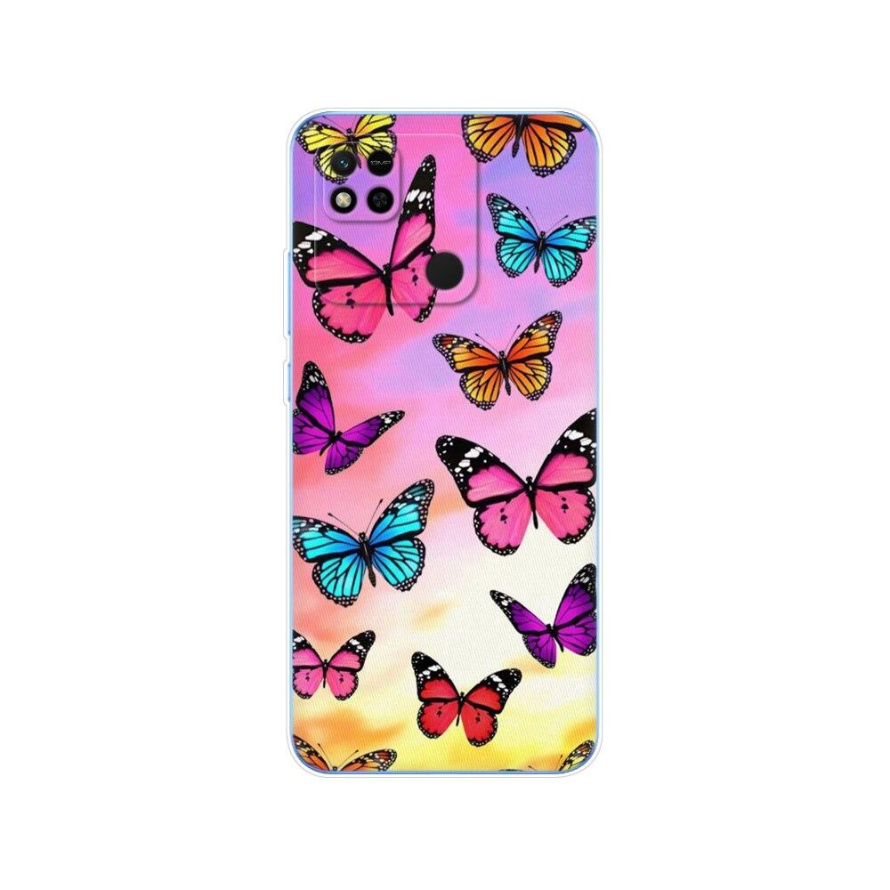 For Redmi 10A Case Back Cover For Xiaomi Redmi 10A Phone Case Redmi10A Bag Tpu Soft Silicon Protective Bumper Etui Funda Coque