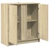 LED Sideboard in Sonoma Oak Finish 77 x 34 x 85 cm Particleboard
