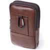 Men's Bag with Two Compartments Made of Genuine Leather VINTAGE Bag 22738 Brown