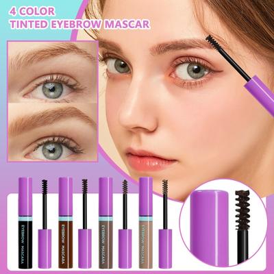 4-farbiger Augenbrauenstift, Wild Eyebrow, wasserfest und nicht leicht zu dreidimensionalem, natürlichem, flüssigem Augenbrauenstift, 5 ml