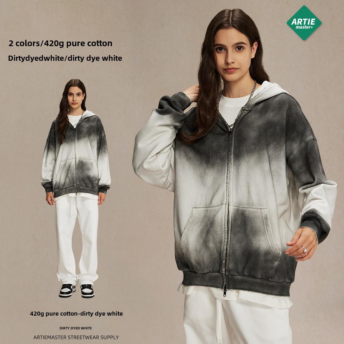 

ARTIE Мужская толстовка-толстовка свободного покроя в винтажном стиле с капюшоном M