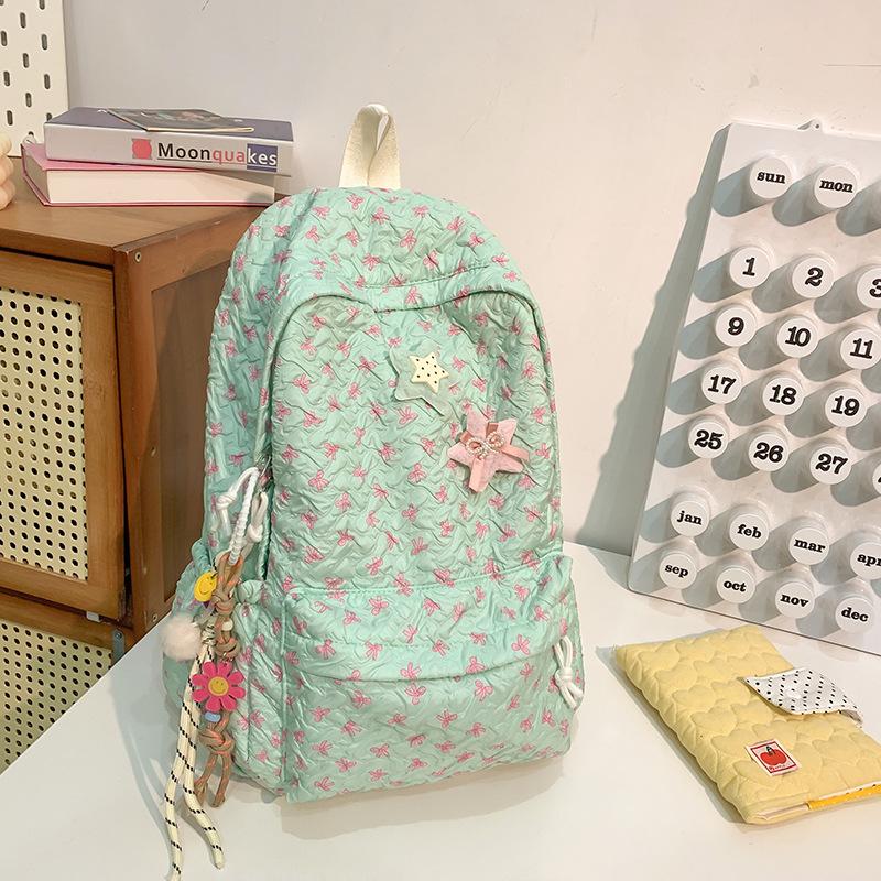 New schoolbag female college student commuting light backpack backpack large capacity bag high school senior sense