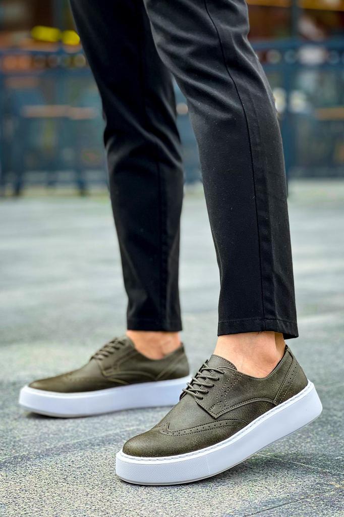 Chekich H New Collection CH149 Changer Over Herrenschuh Weiß Schwarz Braun Tan