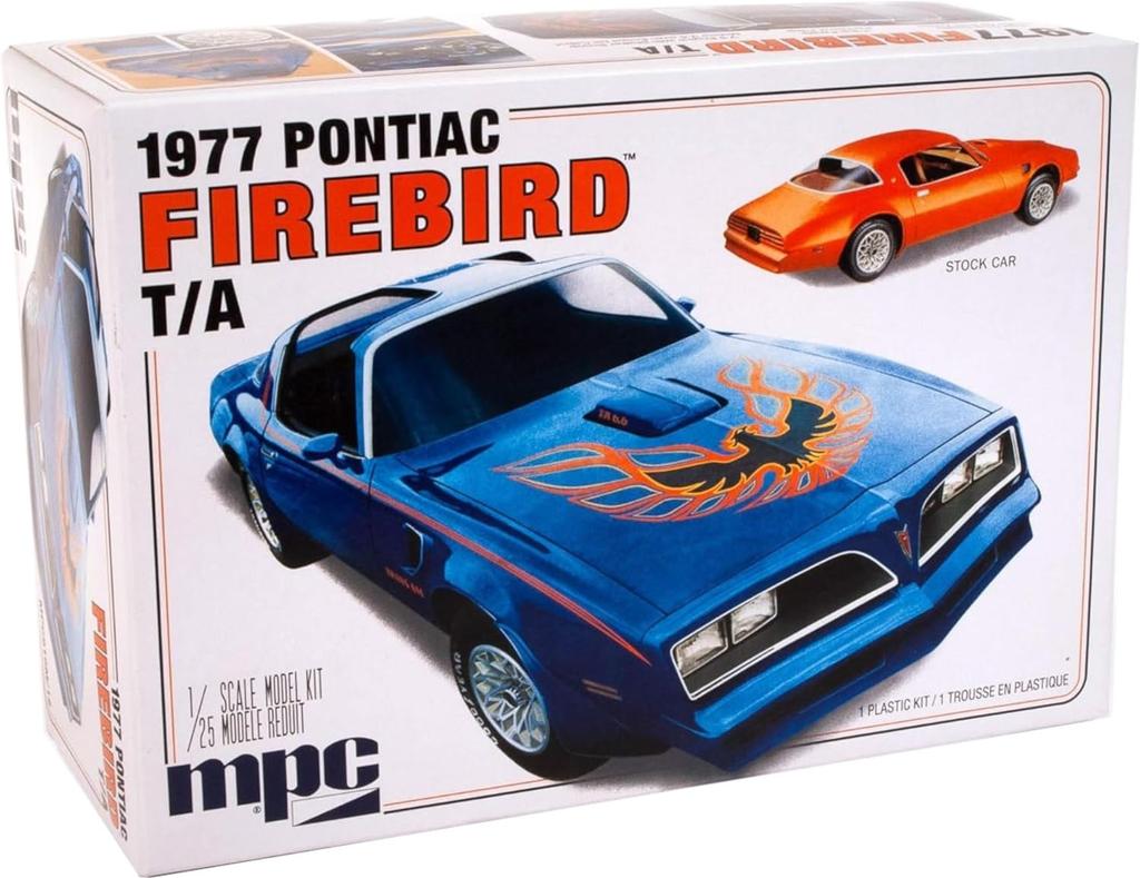 Plastikový model vozu Pontiac Firebird z roku 1977, MPC916, měřítko 1:25, model auta Platts MPC... (Auto)