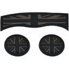 3PCS Car Cup Holder Coasters, Black Union Jack UK Flag Embedded In Ornaments Coaster Compatible with Mini Cooper Countryman F60 (Black Flag)